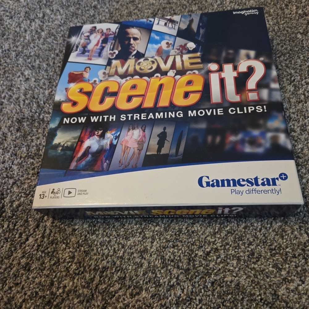 Movie Scene It? 2022 Board Game Internet Streaming Content Gamestar+ Complete